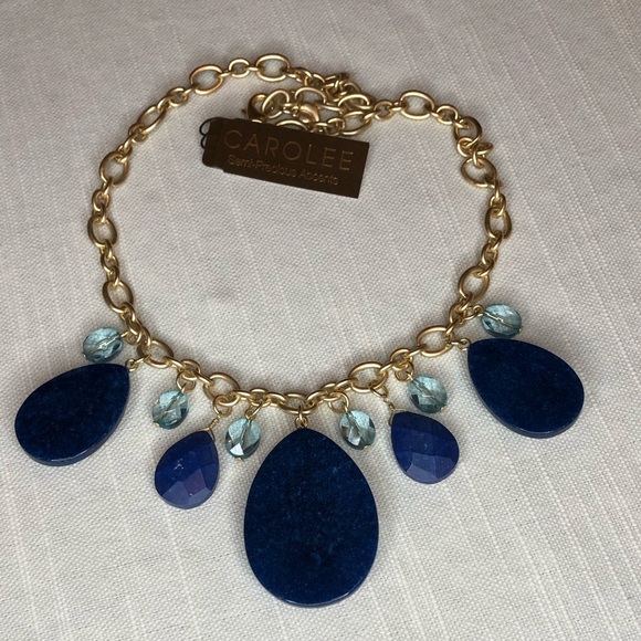 Carolee Semi-Precious Accents Blue Necklace - Picture 15 of 16